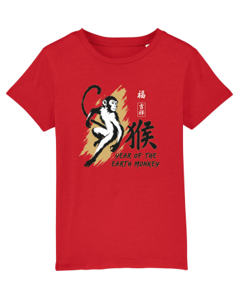 Year of the Monkey Chinese Zodiac Earth Monkey Lunar New Red