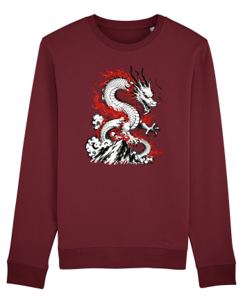 Dragon Chinese Zodiac Dragon Lunar New Year Traditional Burgundy