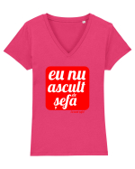 Nu Sefa Tricou mânecă scurtă guler V Damă Evoker