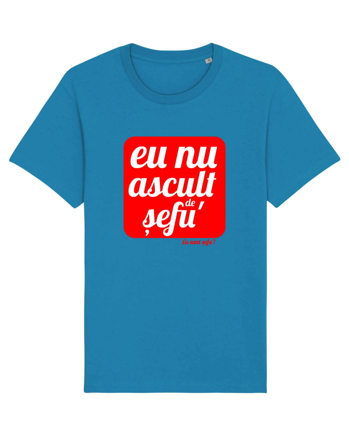 Tricou mânecă scurtă Unisex Rocker Azur
