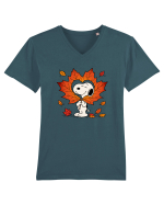 Autumn Happiness Tricou mânecă scurtă guler V Bărbat Presenter