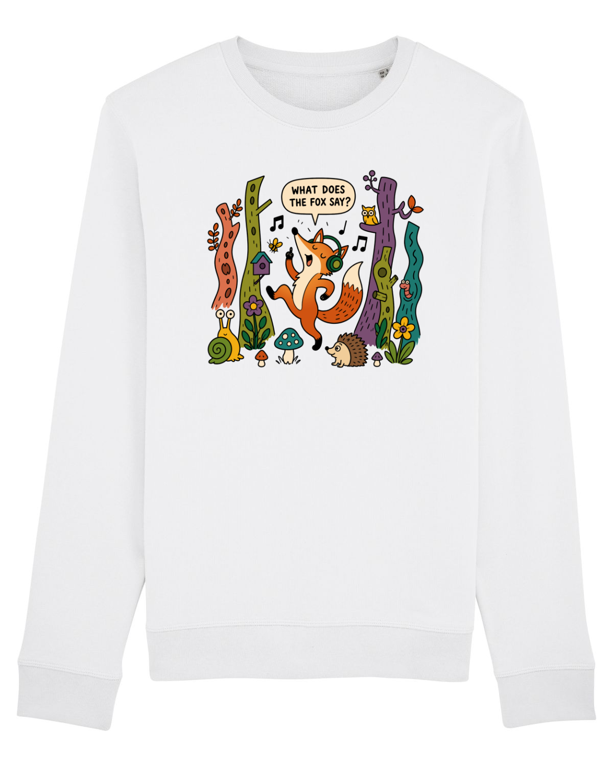 Bluză mânecă lungă Unisex Rise White
