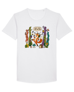 What Does the Fox Say? Tricou mânecă scurtă guler larg Bărbat Skater