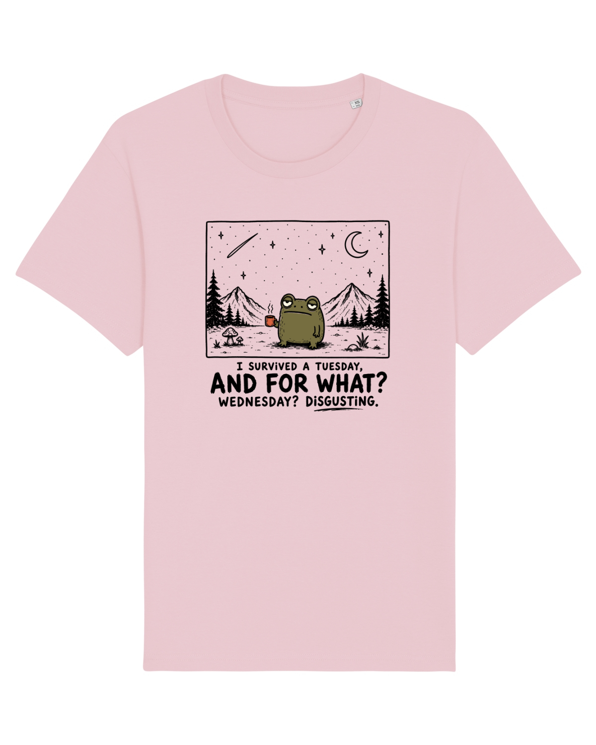 Tricou mânecă scurtă Unisex Rocker Cotton Pink