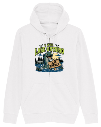 I Ate Lake Ontario Halloween Lake Monsters Funny White