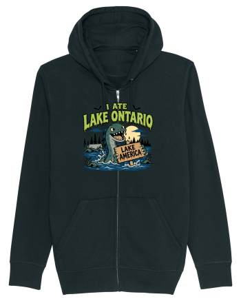 I Ate Lake Ontario Halloween Lake Monsters Funny Black