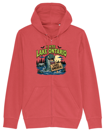 I Ate Lake Ontario Halloween Lake Monsters Funny Carmine Red