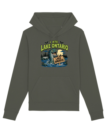 I Ate Lake Ontario Halloween Lake Monsters Funny Khaki