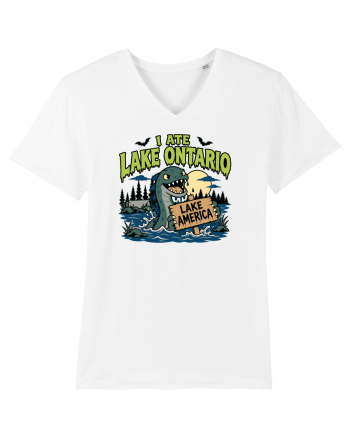 I Ate Lake Ontario Halloween Lake Monsters Funny White