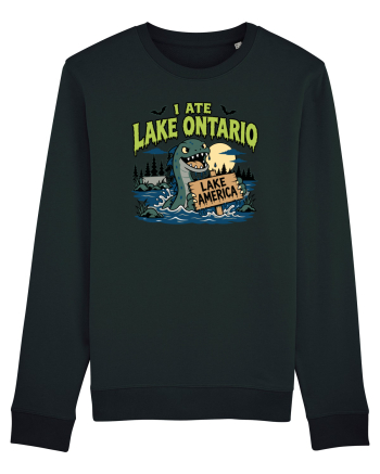 I Ate Lake Ontario Halloween Lake Monsters Funny Black