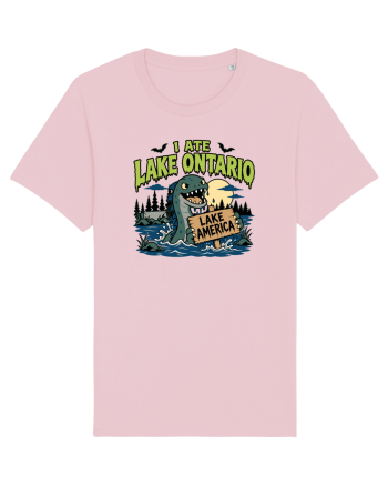 I Ate Lake Ontario Halloween Lake Monsters Funny Cotton Pink