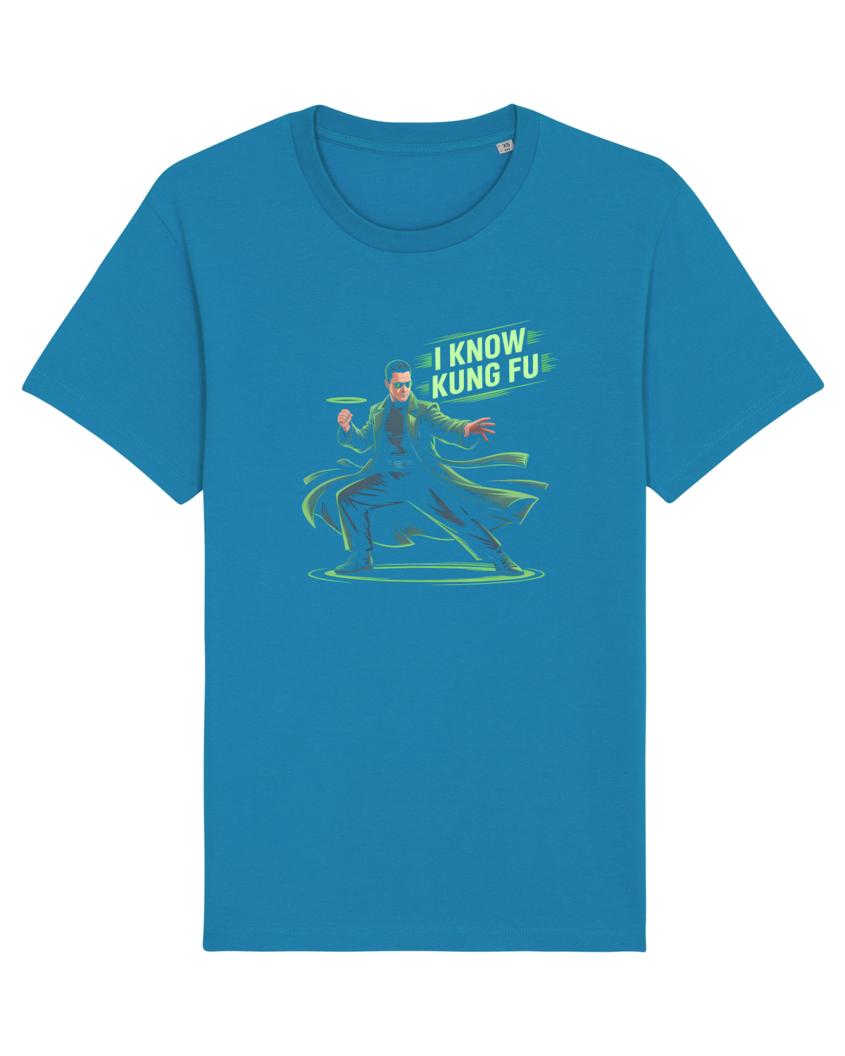 Tricou mânecă scurtă Unisex Rocker Azur