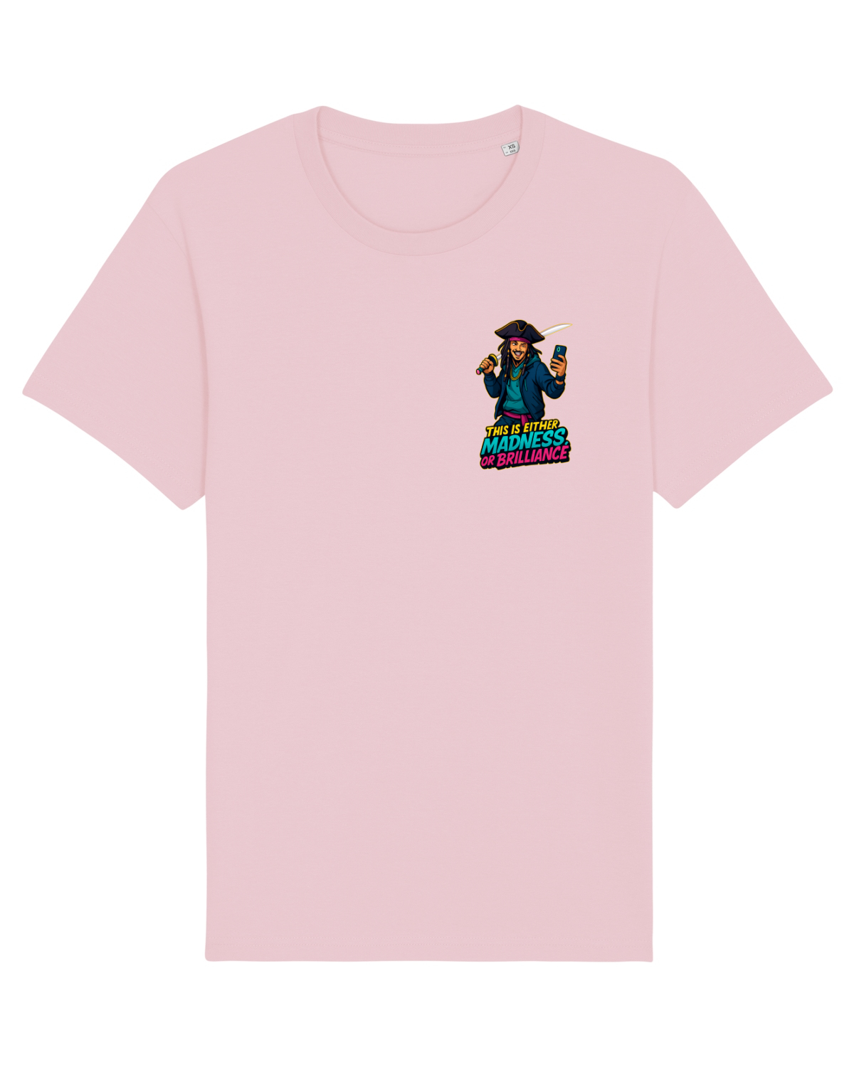 Tricou mânecă scurtă Unisex Rocker Cotton Pink