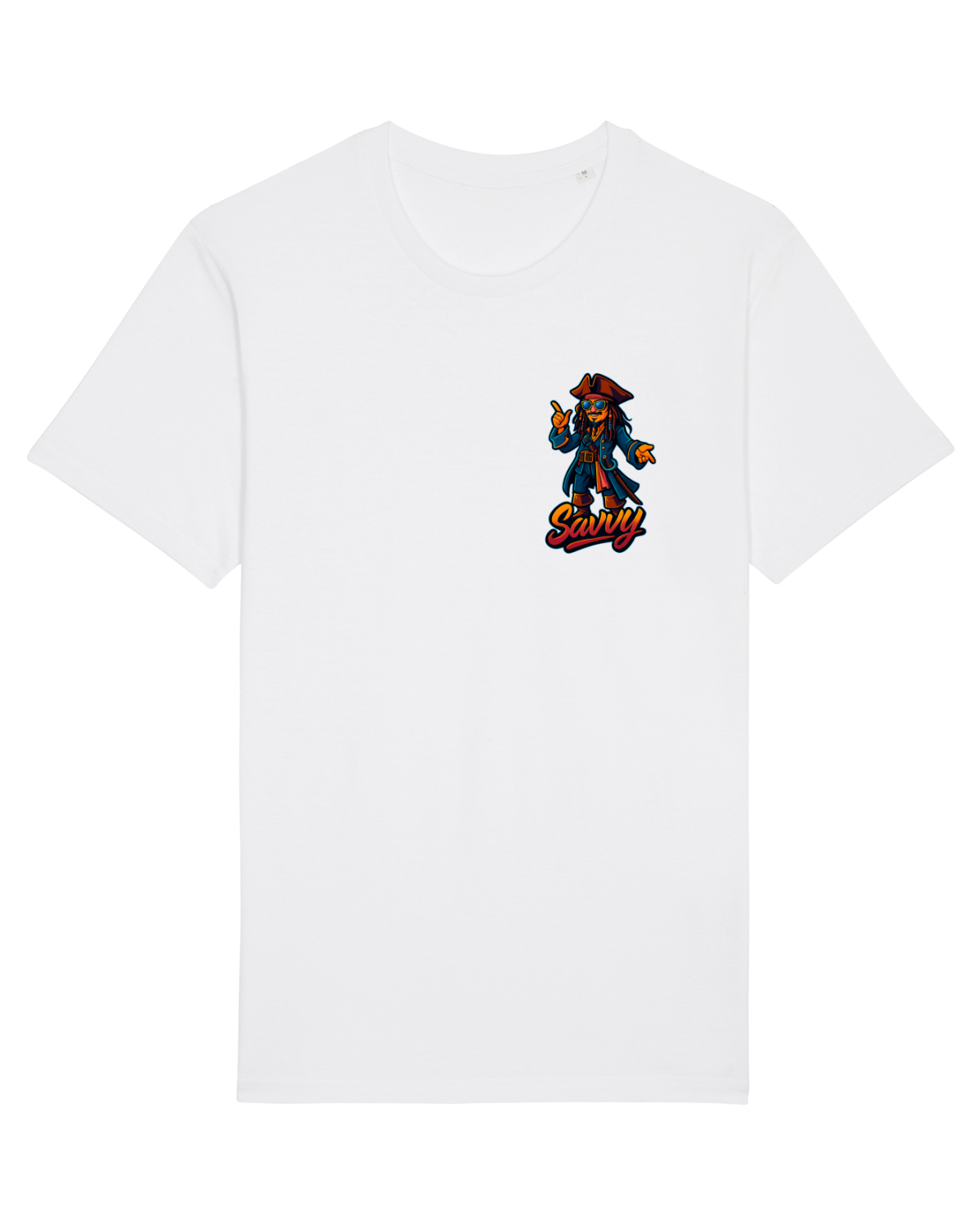 Tricou mânecă scurtă Unisex Rocker White