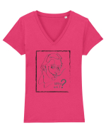Who am I? Tricou mânecă scurtă guler V Damă Evoker