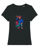 WHY IS THE RUM GONE? DE CE NU MAI E ROM? - SPARROW Jack - Pirates  Tricou mânecă scurtă guler larg fitted Damă Expresser