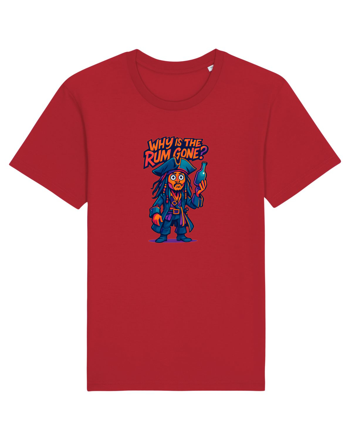 Tricou mânecă scurtă Unisex Rocker Red