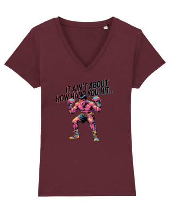 NOT ABOUT  HITTING HARD - NU E DESPRE CAT DE TARE DAI CU PUMNUL Rocky Burgundy