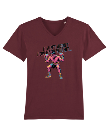 NOT ABOUT  HITTING HARD - NU E DESPRE CAT DE TARE DAI CU PUMNUL Rocky Burgundy