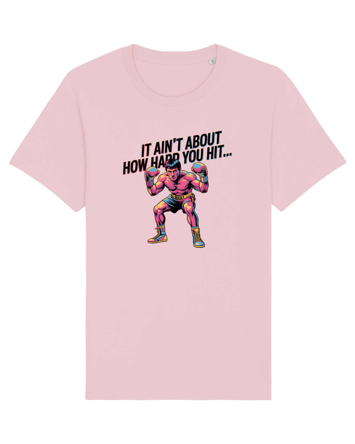 Tricou mânecă scurtă Unisex Rocker Cotton Pink