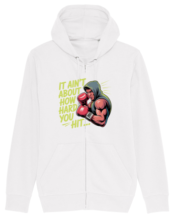 NOT ABOUT  HITTING HARD - NU E DESPRE CAT DE TARE DAI CU PUMNUL Rocky 2 White
