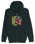 NOT ABOUT  HITTING HARD - NU E DESPRE CAT DE TARE DAI CU PUMNUL Rocky 2 Hanorac cu fermoar Unisex Connector