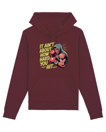 NOT ABOUT  HITTING HARD - NU E DESPRE CAT DE TARE DAI CU PUMNUL Rocky 2 Burgundy