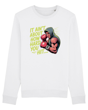 NOT ABOUT  HITTING HARD - NU E DESPRE CAT DE TARE DAI CU PUMNUL Rocky 2 White