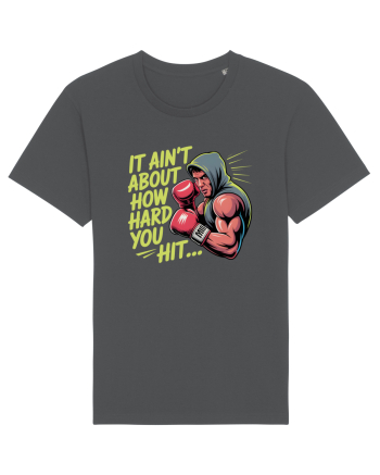 NOT ABOUT  HITTING HARD - NU E DESPRE CAT DE TARE DAI CU PUMNUL Rocky 2 Anthracite