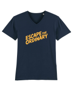 ESCAPE THE ORDINARY - Evadează din cotidian - Iesi din rutina Tricou mânecă scurtă guler V Bărbat Presenter