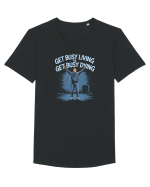 GET BUSY LIVING OR DIE - TRAIESTE Tricou mânecă scurtă guler larg Bărbat Skater