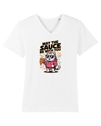 MAY THE SAUCE (not the Force) BE WITH YOU - Yoda Pisica & pizza White