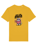 MAY THE SAUCE (not the Force) BE WITH YOU - Yoda Pisica & pizza Tricou mânecă scurtă Unisex Rocker