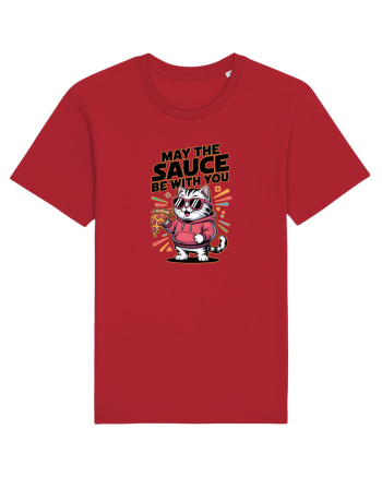 MAY THE SAUCE (not the Force) BE WITH YOU - Yoda Pisica & pizza Red