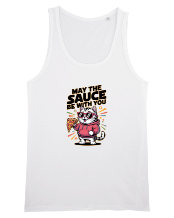 MAY THE SAUCE (not the Force) BE WITH YOU - Yoda Pisica & pizza White