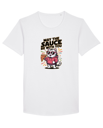 MAY THE SAUCE (not the Force) BE WITH YOU - Yoda Pisica & pizza White
