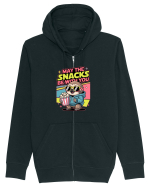 MAY THE SNACKS (not the Force) BE WITH YOU - Yoda Lenes & Popcorn Hanorac cu fermoar Unisex Connector