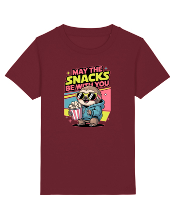 MAY THE SNACKS (not the Force) BE WITH YOU - Yoda Lenes & Popcorn Burgundy