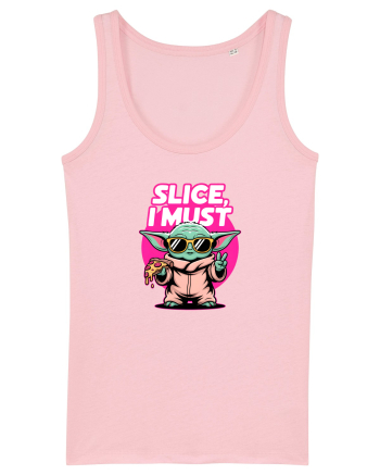 SLICE, I MUST- Yoda & Pizza Cotton Pink