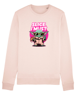 SLICE, I MUST- Yoda & Pizza Bluză mânecă lungă Unisex Rise
