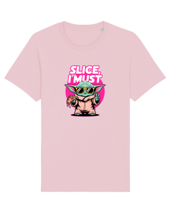 SLICE, I MUST- Yoda & Pizza Cotton Pink