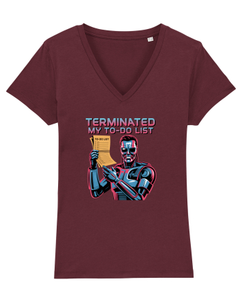 TERMINATED MY TO - DO LIST Burgundy