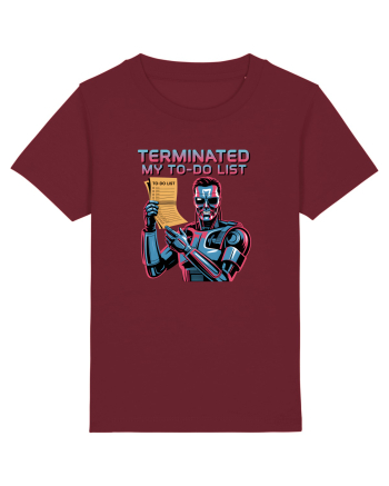 TERMINATED MY TO - DO LIST Burgundy