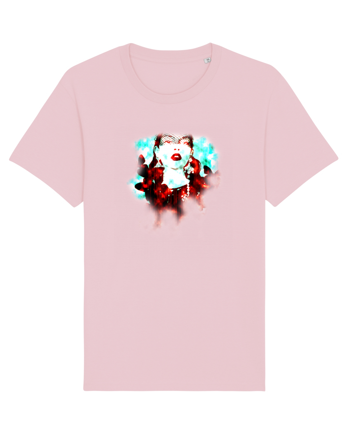 Tricou mânecă scurtă Unisex Rocker Cotton Pink