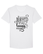 O poveste lungă Tricou mânecă scurtă guler larg Bărbat Skater