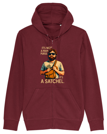IT`S NOT A MAN PURSE, IT`S  A SATCHEL 2 Burgundy