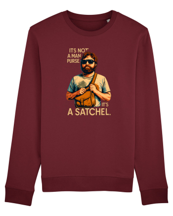 IT`S NOT A MAN PURSE, IT`S  A SATCHEL 2 Burgundy