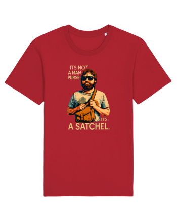 IT`S NOT A MAN PURSE, IT`S  A SATCHEL 2 Red