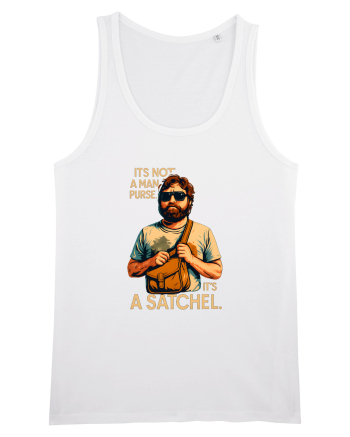 IT`S NOT A MAN PURSE, IT`S  A SATCHEL 2 White