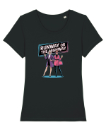 RUNWAY OR THE HIGHWAY... Tricou mânecă scurtă guler larg fitted Damă Expresser